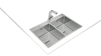 Кухонная мойка FORLINEA RS15 2B 740 POLISHED